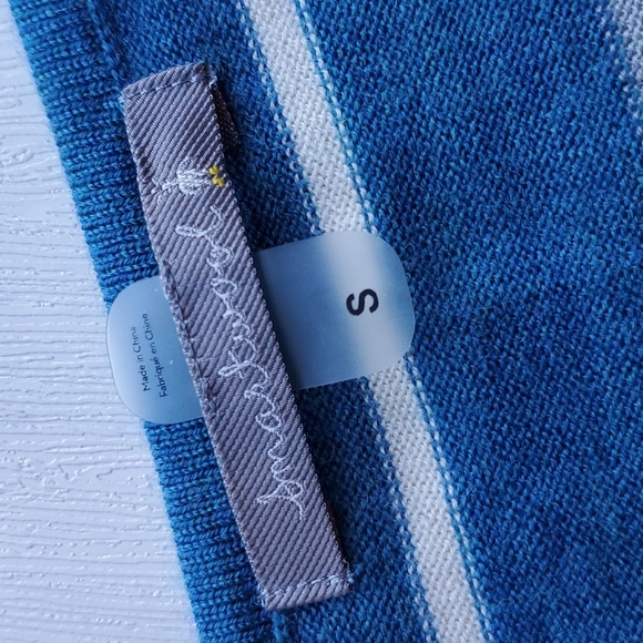 Smartwool Blue Gray Stripe Wool Blend Sweater S - Picture 4 of 6